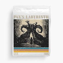 Retro Pan's Labyrinth Duvet Cover