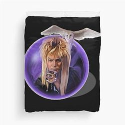 Crystal Ball Games Labyrinth Goblin King Holiday Throw Blanket