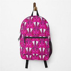 Pink geometric cats Backpack
