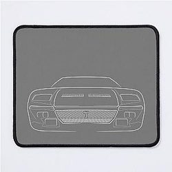 DeTomaso Pantera front white Mouse Pad