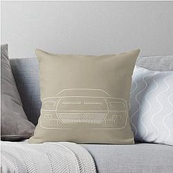 DeTomaso Pantera white Throw Pillow