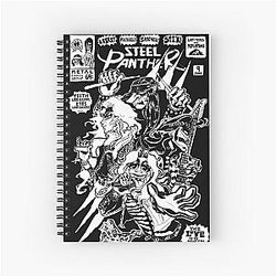 Pantera de Acero Spiral Notebook