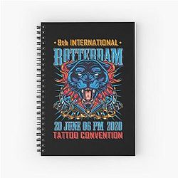Tattoo Rotterdam Pantera Spiral Notebook