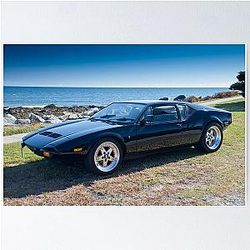 DeTomaso Pantera at the coast Poster