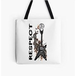 Pantera Respect Guitar All Over Print Tote Bag