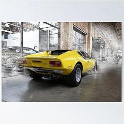 DeTomaso Pantera - original Poster