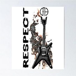 Pantera Respect Guitar Poster