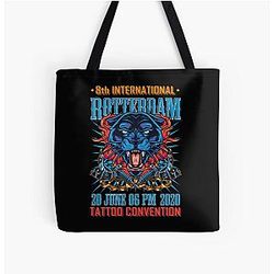 Tattoo Rotterdam Pantera Black All Over Print Tote Bag