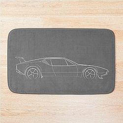 DeTomaso Pantera White Bath Mat