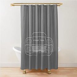 De Tomaso Pantera white Shower Curtain