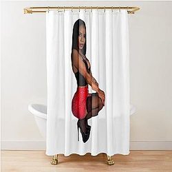 Pantera Black Shower Curtain