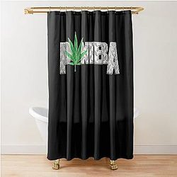 Leaf Logo Panter Shower Curtain