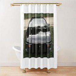 Black Pantera Shower Curtain