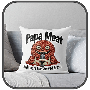 Papa Meat Pillows Cover