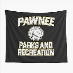 Vintage Parks Recreation Movie Fans Tapestry