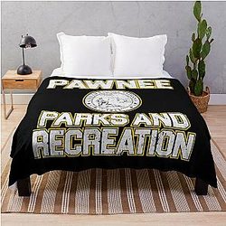 Vintage Parks Recreation Movie Fans Throw Blanket
