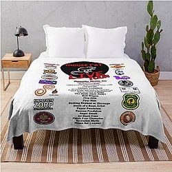Funny Parks and Recreation Mouse Rat Live Tour Edition Throw Blanket