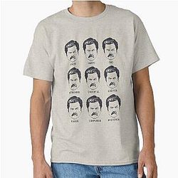 Ron Swanson Parks and Recreation Classic T-Shirt