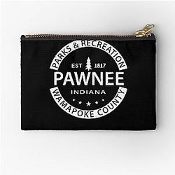 Retro Pawnee Parks and Recreation Wamapoke County Awesome for Movie Fan Pouch