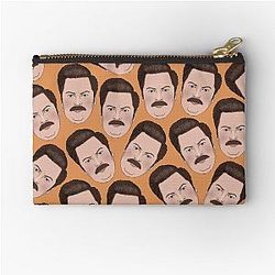 Ron Swanson Parks and Recreation Zipper Pouch