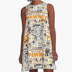 Welcome to Pawnee - Parks and Recreation Quotes A-Line Dress