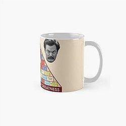 Ron Swanson Pyramid of Greatness Parks Recreation Classic Mug