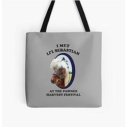 Lil Sebastian - Parks Recreation All Over Print Tote Bag