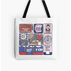Parks and Recreation Over Print Tote Bag