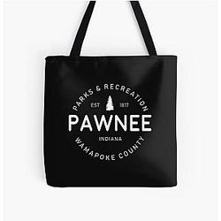Pawnee Parks and Recreation Pawnee All Over Print Tote Bag
