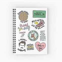 Parks and Recreation TV Show Spiral Notebook
