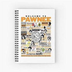 Parks and Recreation Quotes Welcome Spiral Notebook