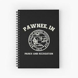 Parks and Rec T-ShirtPawnee Indiana Parks Recreation Spiral Notebook