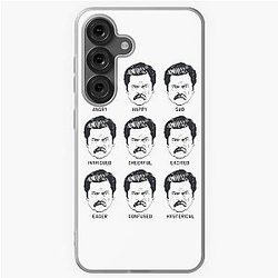 Ron Swanson Parks and Recreation Samsung Galaxy Soft Case