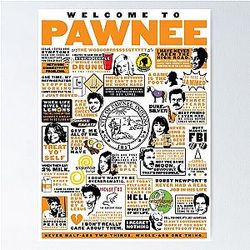 Welcome to Pawnee - Parks and Recreation Poster