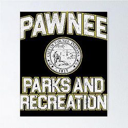 Vintage Parks and Recreation for Movie Fans Poster