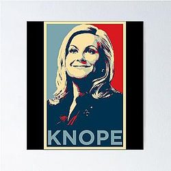Vintage Retro Parks Recreation Knope Poster