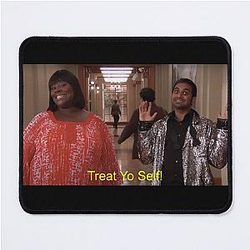 Parks and Recreation Tom and Donna Treat Yo Self Mouse Pad