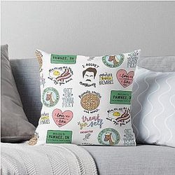 Parks and Recreation TV Show Art Throw Pillow