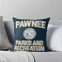 Pawnee Parks Recreation Throw Pillow