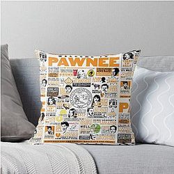 Welcome to Pawnee - Parks and Recreation Quotes Throw Pillow