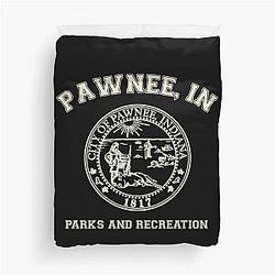 Parks and Recreation T-Shirt Pawnee Indiana Duvet Cover