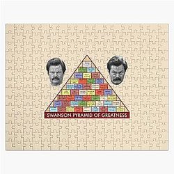 Ron Swanson Pyramid of Greatness Parks Recreation Jigsaw Puzzle