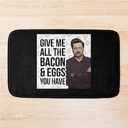 Mens Funny Parks Recreation Bath Mat