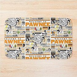 Welcome to Pawnee - Parks and Recreation Quotes Bath Mat