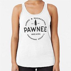 Parks and Recreation - Pawnee - Leslie Knope TV Show Racerback Tank Top