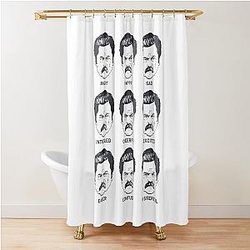 Ron Swanson Parks and Recreation Shower Curtain