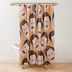 Ron Swanson Parks Recreation Shower Curtain