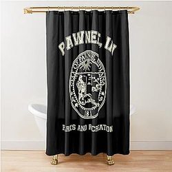 Parks and Rec T-Shirt Pawnee Indiana Parks Recreation Shower Curtain