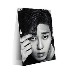 Korean Male Star Park Seo-jun Artistic Portrait Poster Living Room Office Bedroom Aesthetic Poster 12x18inch Frame-style
