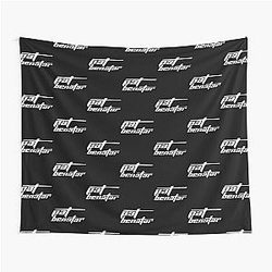 Pat Benatar White Logo Tapestry